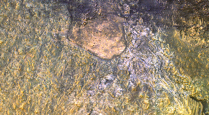 Bedrock on the Floor of Kaiser Crater