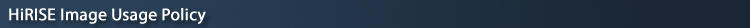 HiRISE Image Use Policy