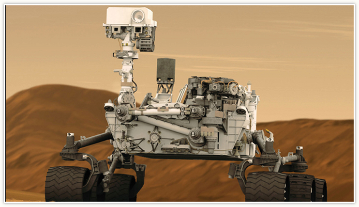 Artist rending of the Mars Science Laboratory