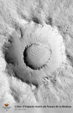 Cràter d’impacte recent als fossars de la Medusa