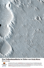 Eine Vulkankesselkette im Sden von Arsia Mons