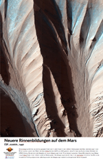 Neuere Rinnenbildungen auf dem Mars
