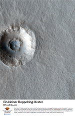 Ein kleiner Doppelring-Krater