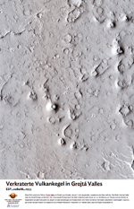 Verkraterte Vulkankegel in Grojt Valles