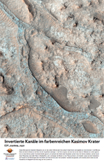 Invertierte Kanle im farbenreichen Kasimow Krater