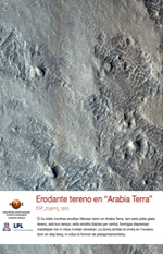 Erodante tereno en Arabia Terra