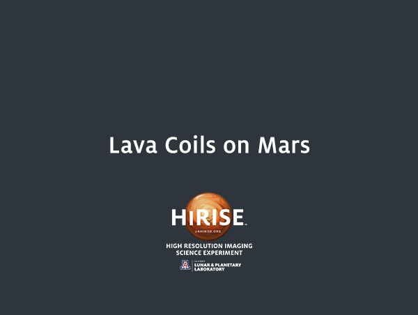 Lava Coils on Mars