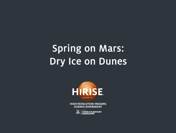 Dry Ice on Dunes