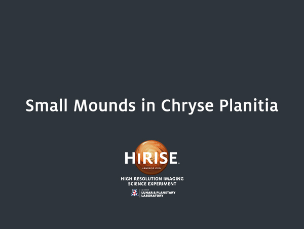 Small Mounds in Chryse Planitia