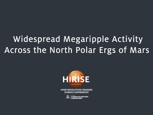 Widespread Megaripple Activity Across the North Polar Ergs of Mars