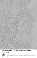 Frente de un flujo de lava en Elysium Planitia
