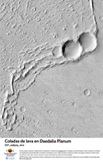 Coladas de lava en Daedalia Planum 