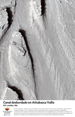 Canal desbordado en Athabasca Vallis