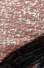 Iluminación difusa invernal en el escarpe de Chasma Boreale