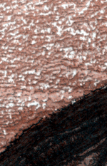 Iluminacin difusa invernal en el escarpe de Chasma Boreale