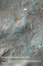 Un lugar de aterrizaje en Ladon Vallis