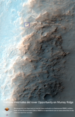 Trabajos invernales del rover Opportunity en Murray Ridge
