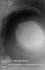 Un gran crter en Meridiani Planum