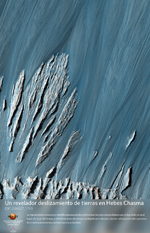 Un revelador deslizamiento de tierras en Hebes Chasma