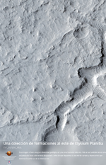 Una coleccin de formaciones al este de Elysium Planitia