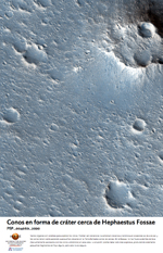 Conos en forma de crter cerca de Hephaestus Fossae 