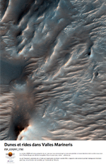 Dunes et rides dans Valles Marineris