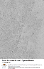 Front de coule de lave  Elysium Planitia