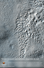 Terrain recouvert aux latitudes moyennes du sud