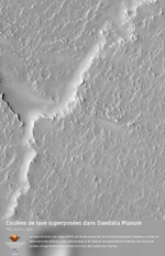 Coulées de lave superposées dans Daedalia Planum