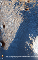 Stoo Dorraghey lesh Straihghyn as Riblaghyn ayns Melas Chasma