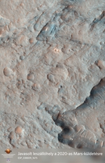 Javasolt leszállóhely a 2020-as Mars-küldetésre