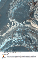Litrík setlög nærri Hellas Basin