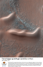 Franlegar og stugar sandldur  Mars