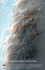 Vetrarstarf Opportunity jeppans  Murray Ridge