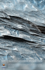 Bacino nei depositi stratificati occidentali della Candor Chasma