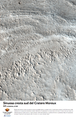 Sinuosa cresta sud del Cratere Moreux