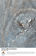 Frana nella Ius Chasma