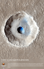 Crateri su una superficie ghiacciata