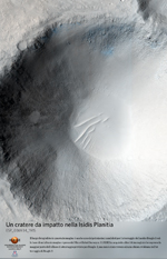 Un cratere da impatto nella Isidis Planitia