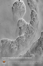 Crateri riempiti di sedimenti e merlature