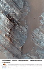 Sollevamento centrale caratteristico in Cratere Oudemans