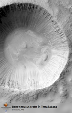 Bene servatus crater in Terra Sabaea