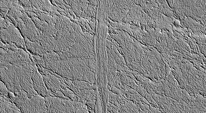 Portion of Banded Lineation as Seen in CTX Image 