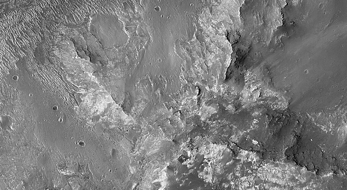 Lower Western Wall Area of Holden Crater
