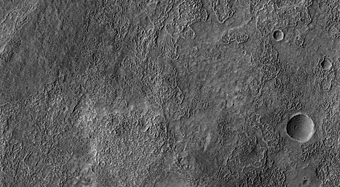 Layered and Mantled Crater Wall North of the Hellas Region
