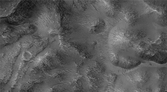 Fractured Crater in Xanthe Terra