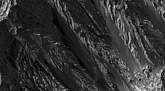 The Otherworldly Terrain along Hebes Mensa
