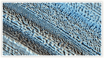 Martian Glaciers and Brain Terrain