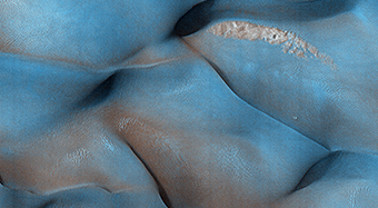 Dunes bicolores dans Meridiani Terra