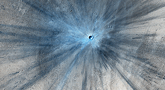 A Spectacular New Impact Crater and Its Ejecta